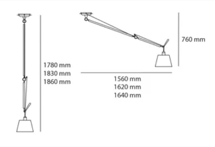 Подвесной светильник Tolomeo Decentralized Parchment Paper