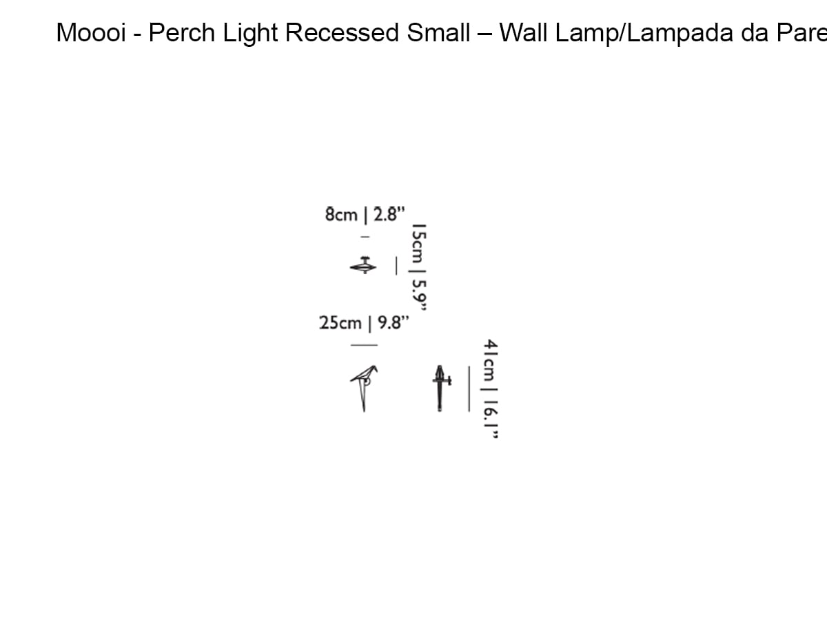 Бра Perch Light, Small da Incasso