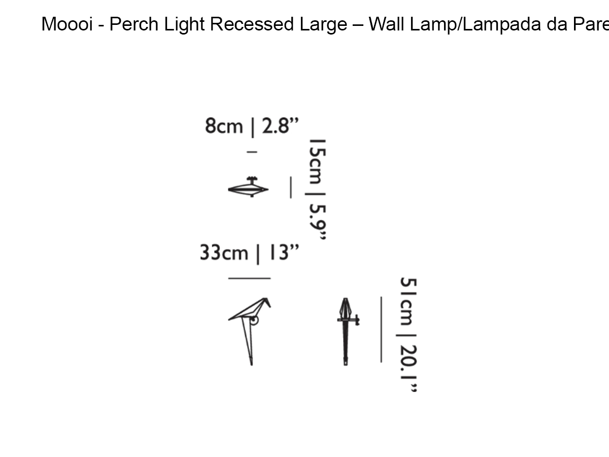 Бра Perch Light da incasso