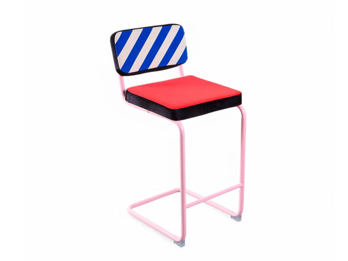 Табурет Superstool синяя полоса