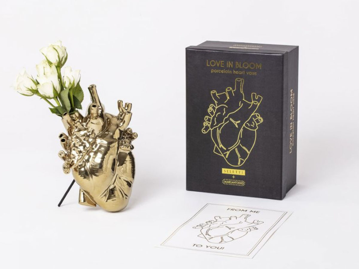 Ваза Love Bloom Giant золото