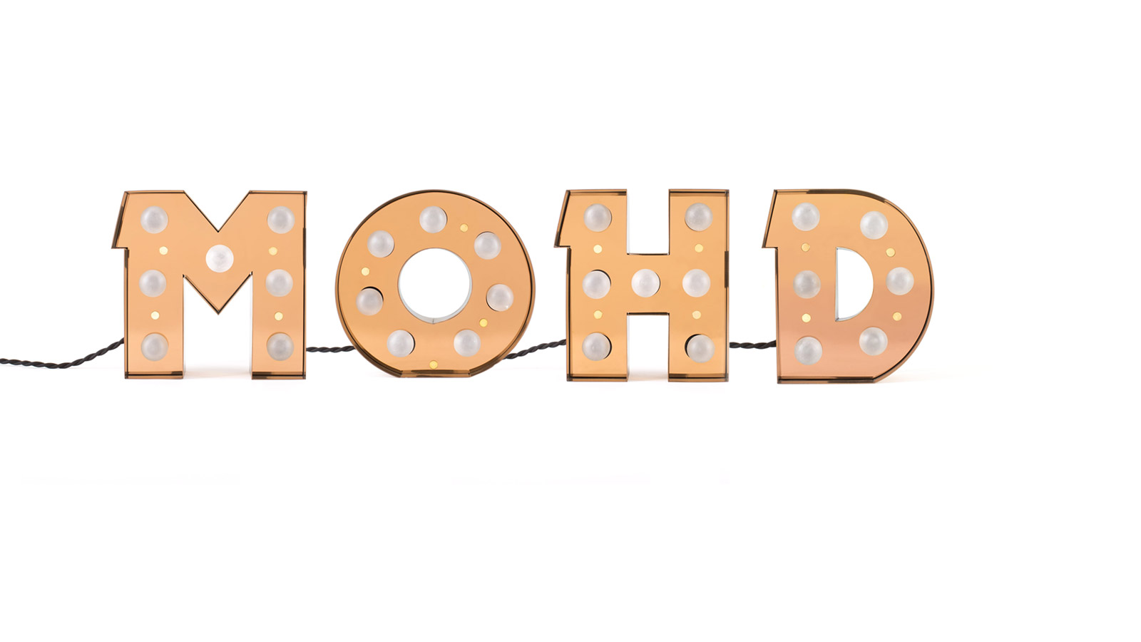Светильник Caractère Alphabet Lights