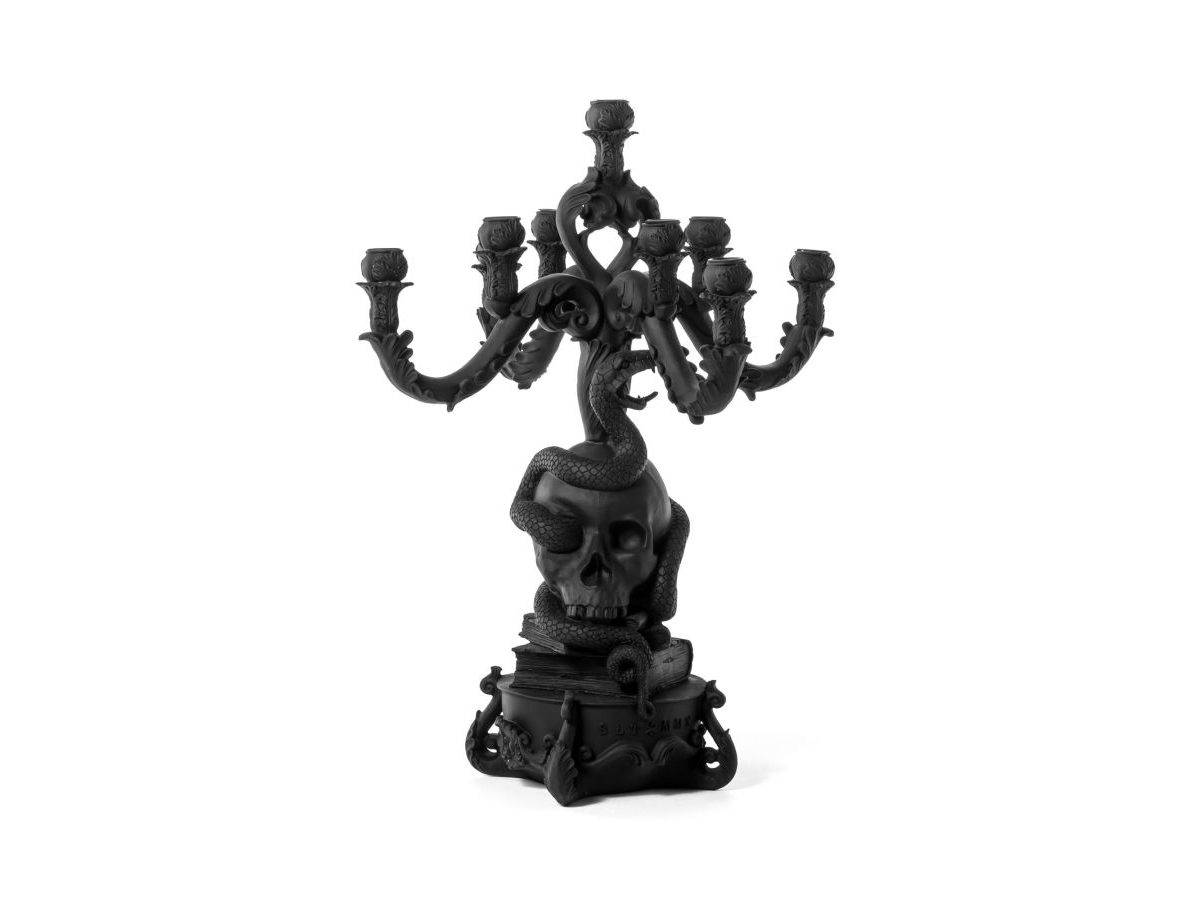 Подсвечник Burlesque Skull большой