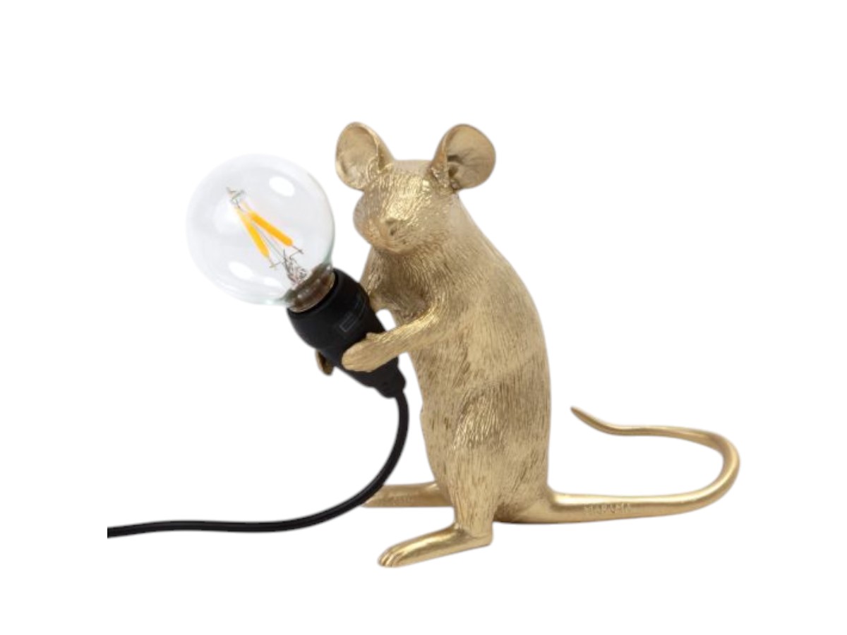Настольная лампа Mouse Mac Gold