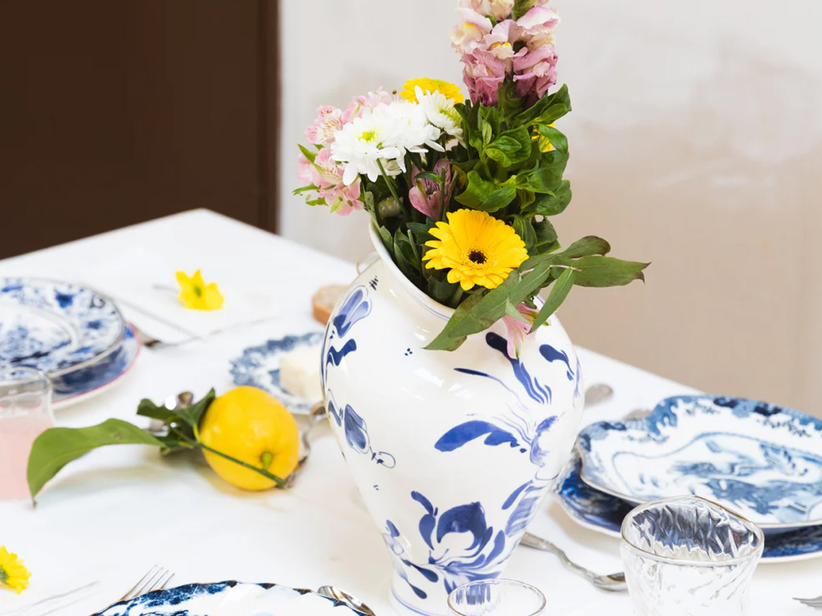 Ваза Classics on acid, Floral Delft
