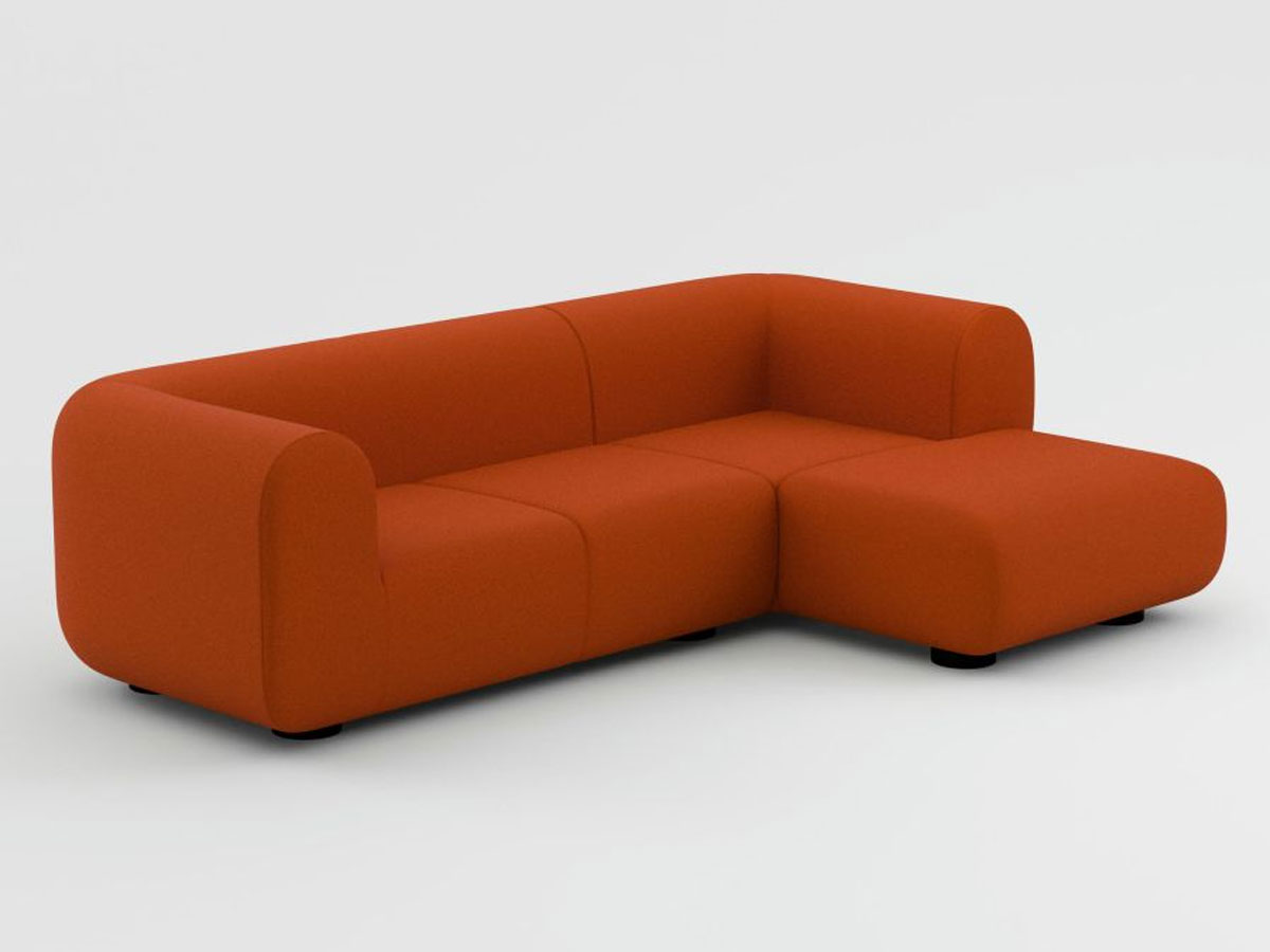 Диван Plump модульный Chaise Longue, L. 255 см