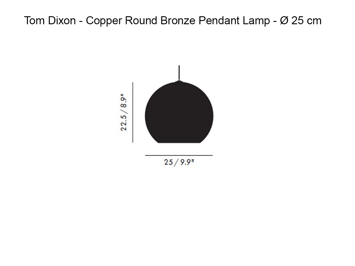 Подвесной светильник Copper Round Bronze