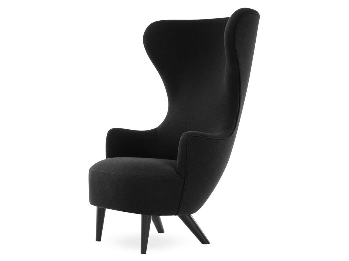 Стул Wingback, ножки лак чёрный