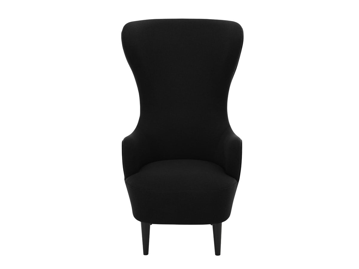 Стул Wingback, ножки лак чёрный