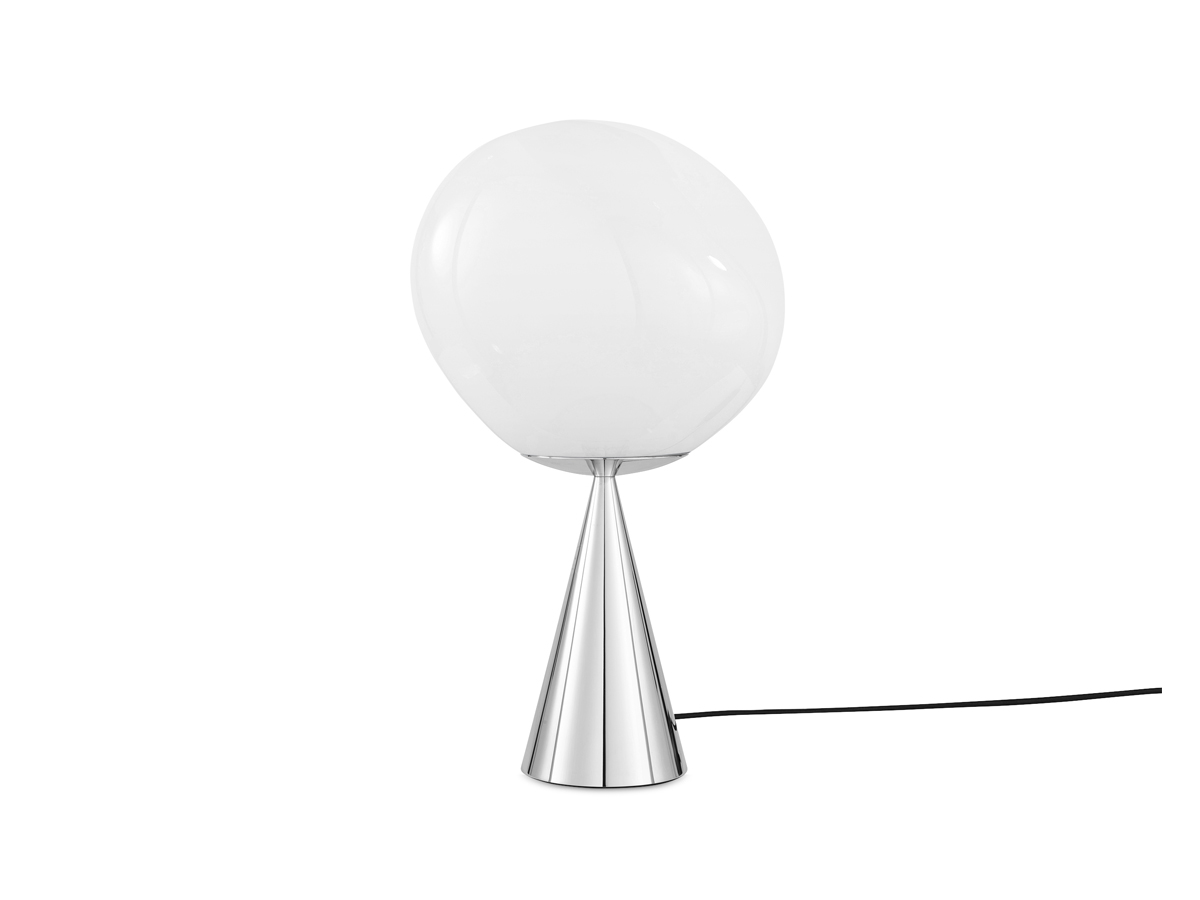 Настольная лампа Melt Cone Fat LED, серебро Cone