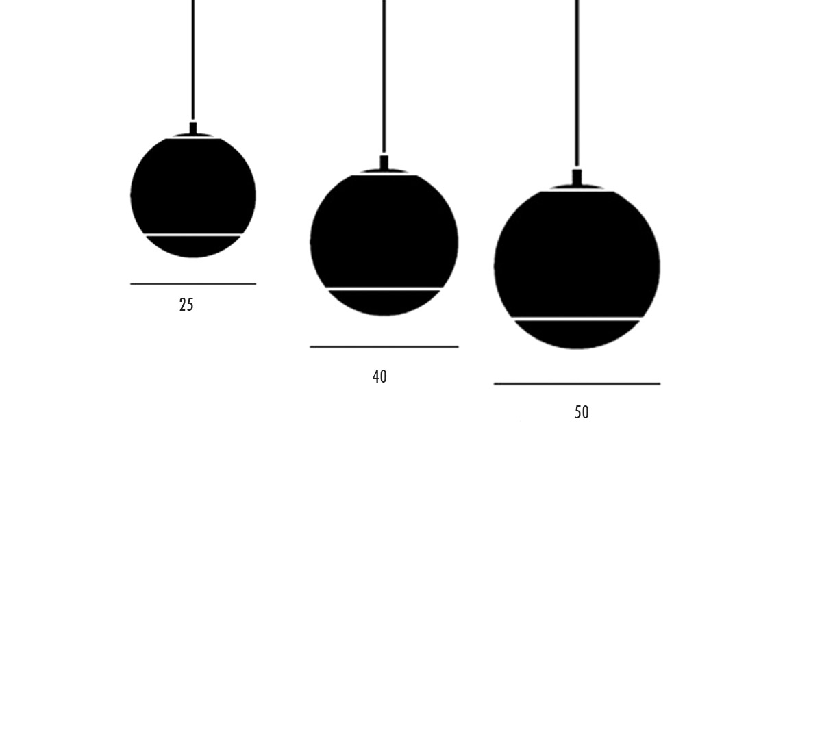 Подвесной светильник Ball LED 50, золото