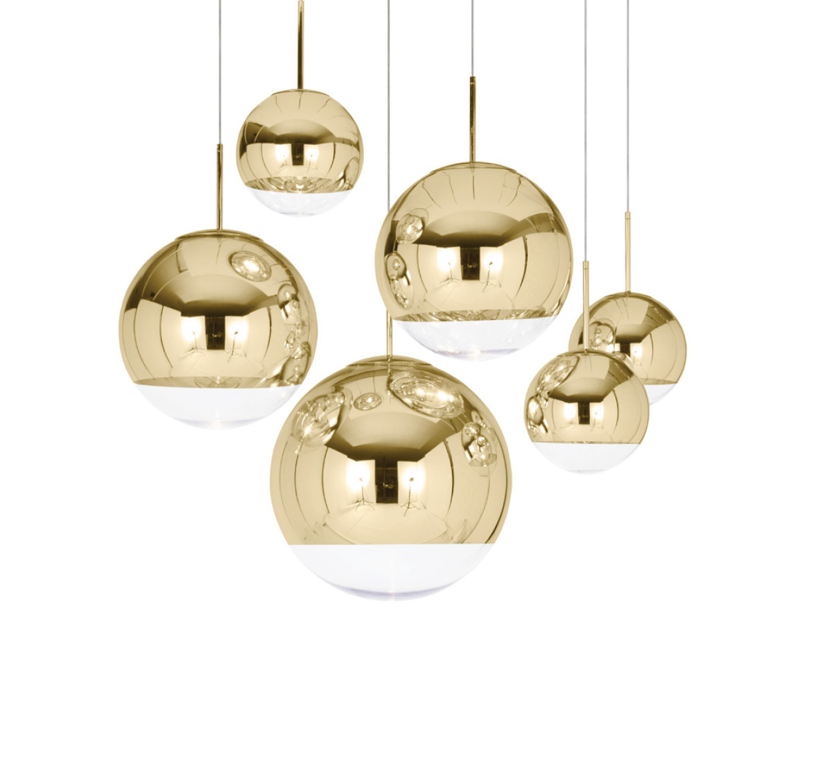 Подвесной светильник Ball LED 50, золото