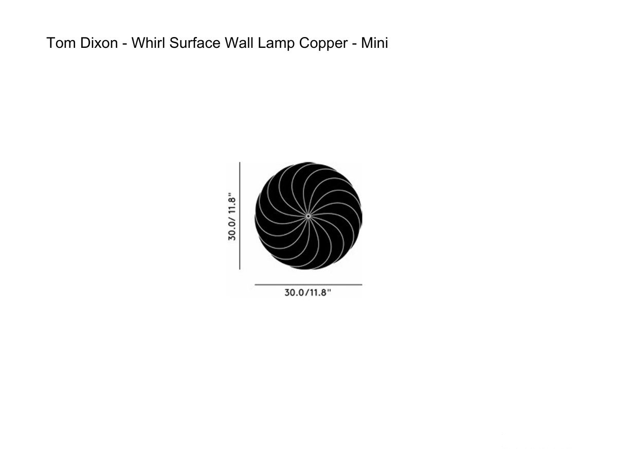 Бра Whirl Surface медь, Mini
