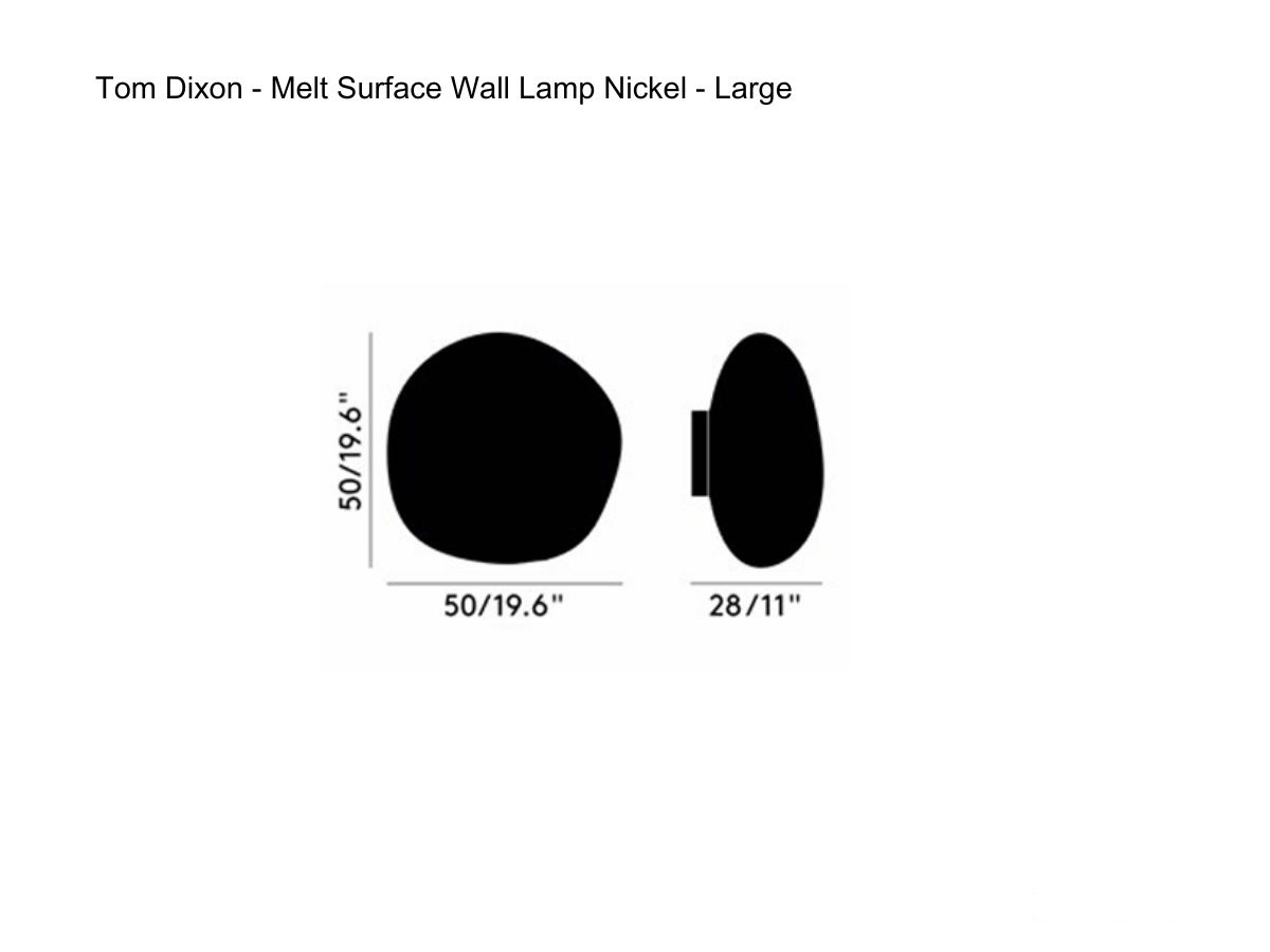 Бра Melt Surface никель, большое