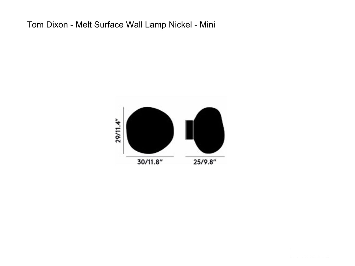 Бра Melt Surface Nickel, Mini