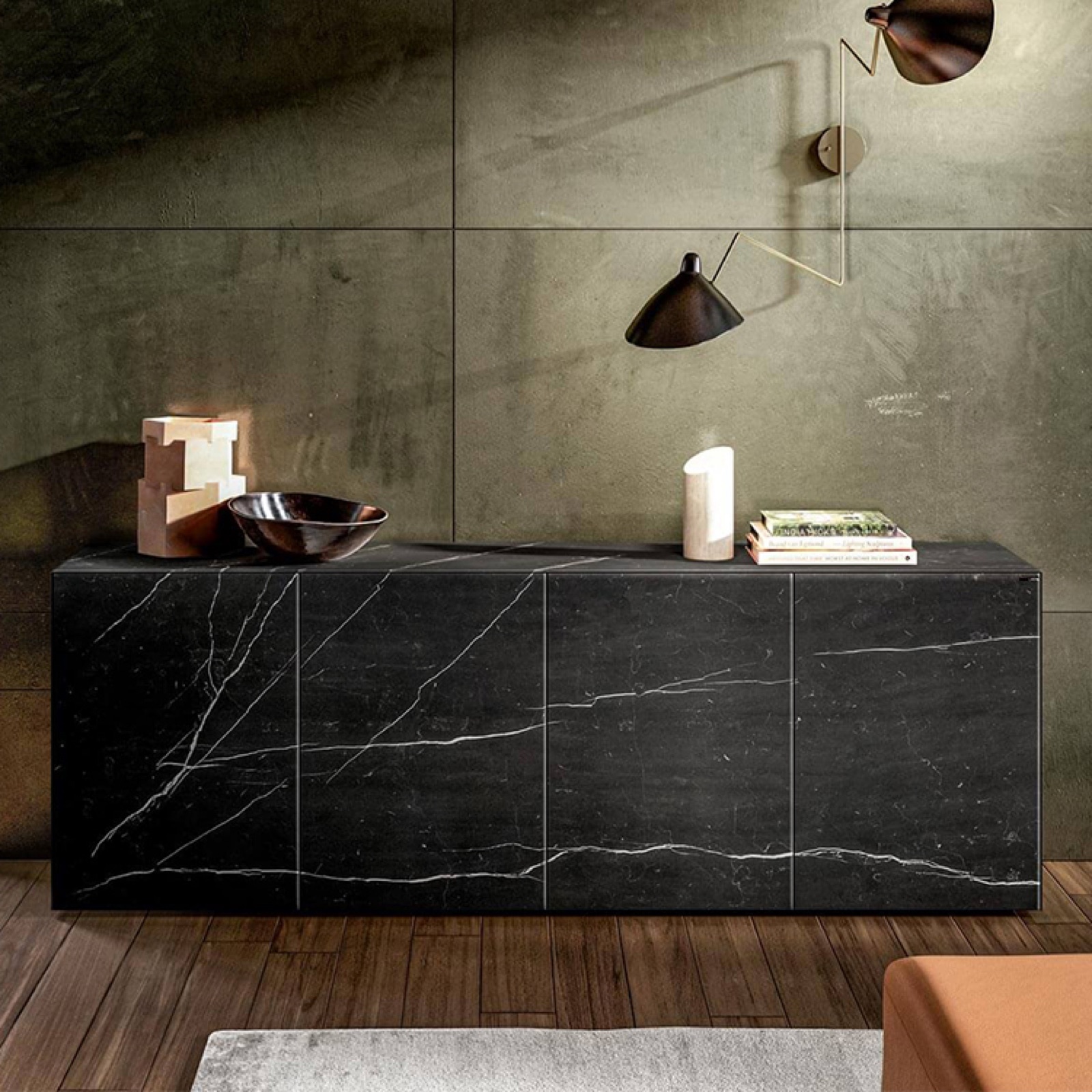 Буфет Materia 100703, мат XGlass Marquina