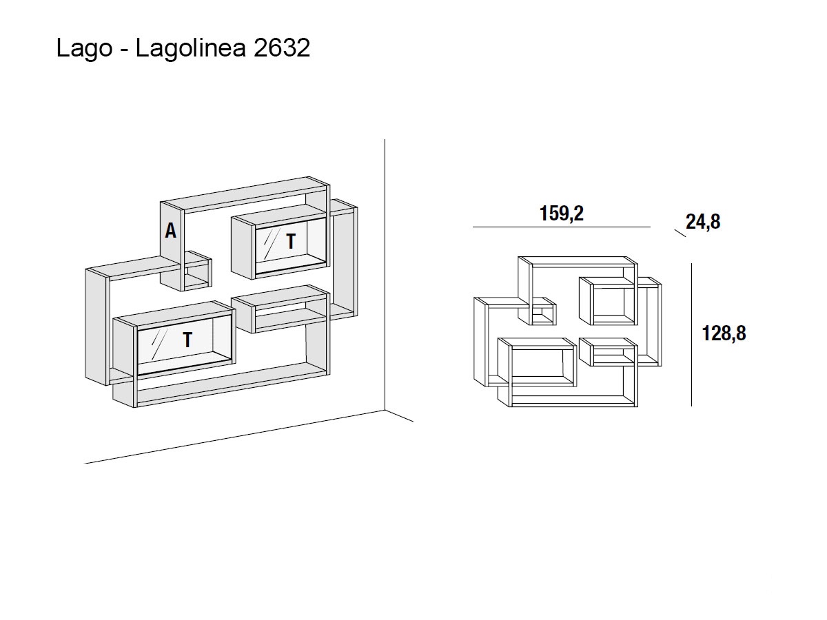 Стеллаж Lagolinea, 2632