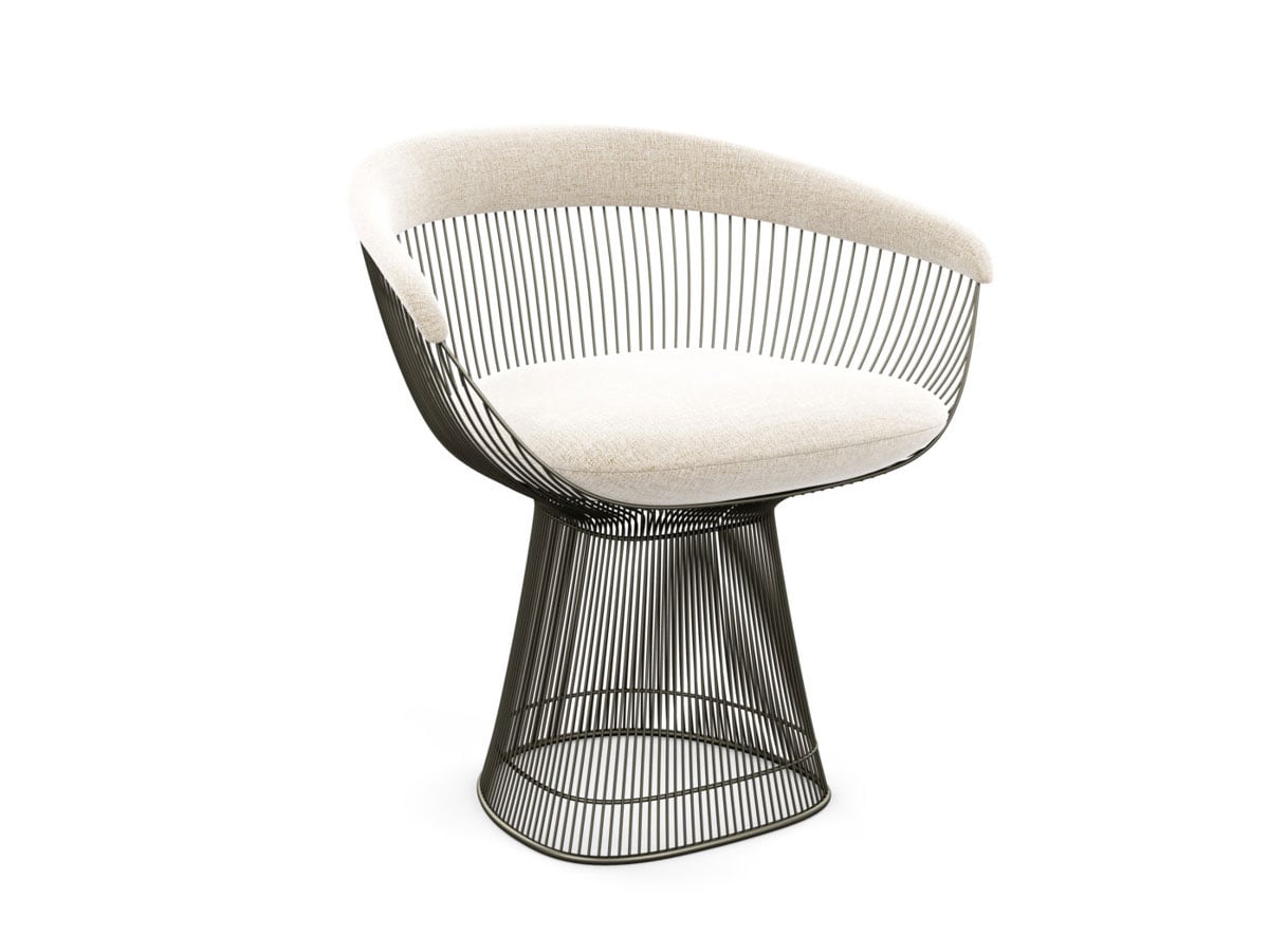 Кресло Platner, бронза / ткань cat. Annalise 02 AN