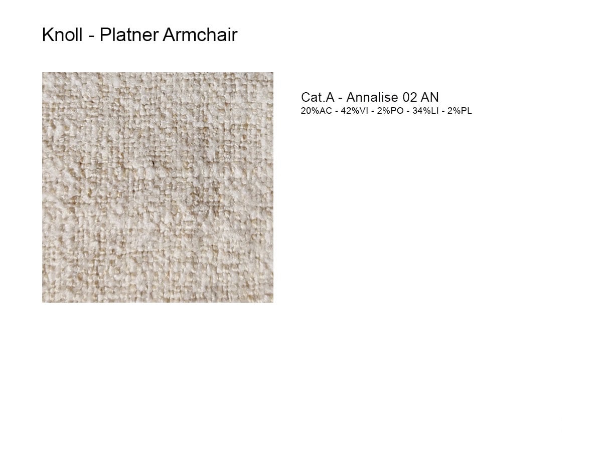 Кресло Platner, бронза / ткань cat. Annalise 02 AN