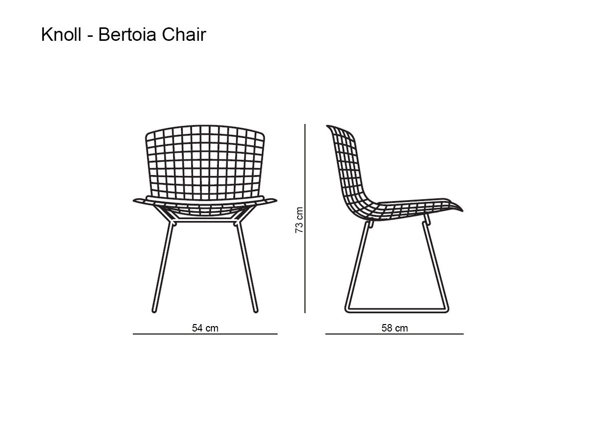 Стул Bertoia, хром /Tonus 128