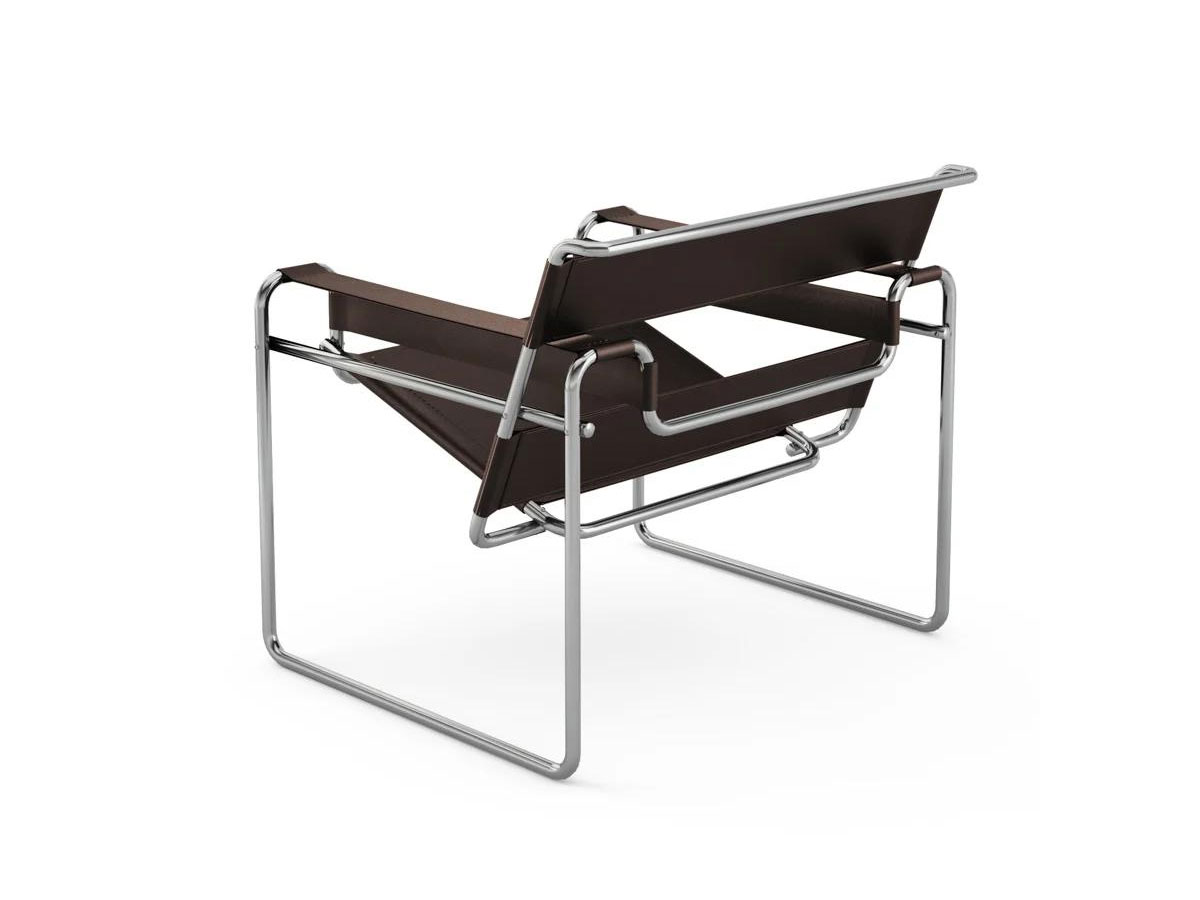 Кресло Wassily, кожа Dark Brown Spinneybeck