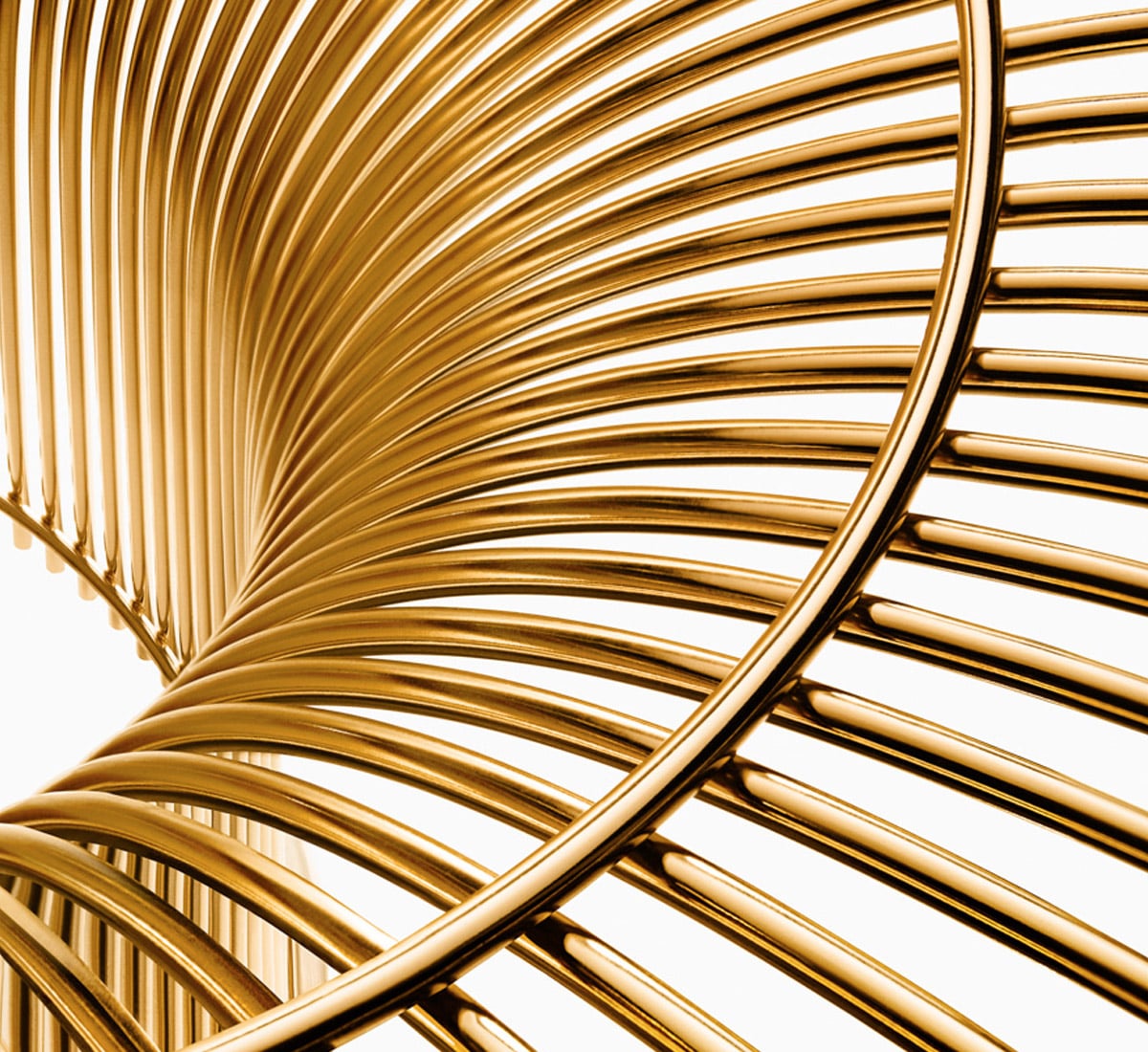 Стол Platner, основание золото