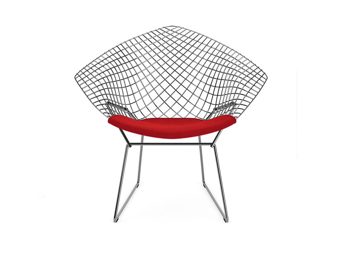 Кресло Bertoia Diamond, хром / Cat.S Hallingdal 680