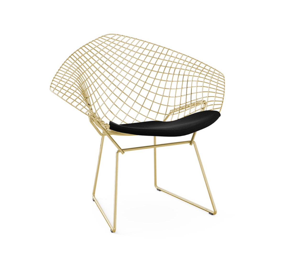 Кресло Bertoia Diamond, Struttura золото