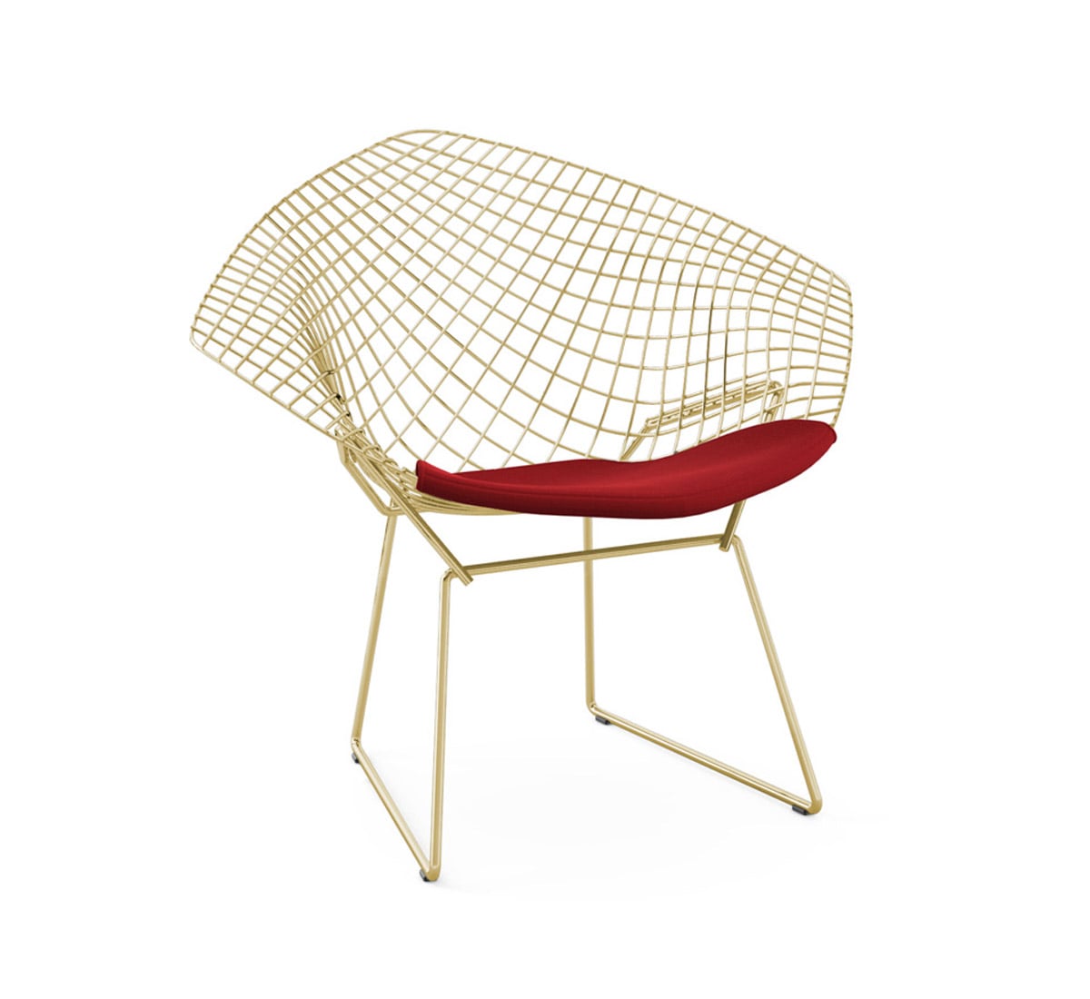 Кресло Bertoia Diamond, Struttura золото