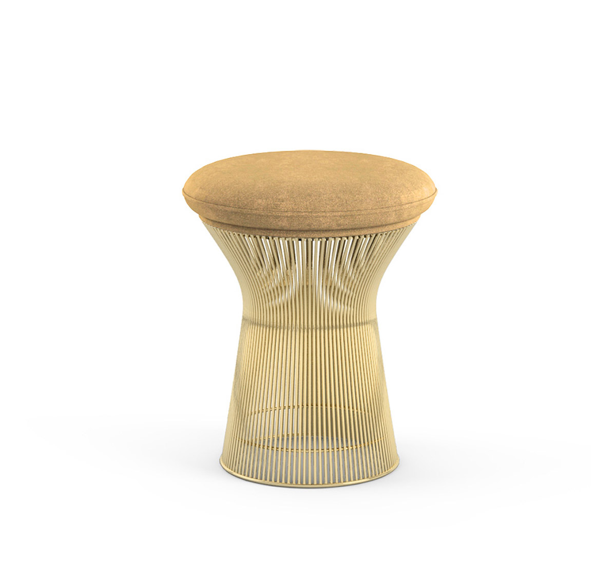 Табурет Platner, основание золото
