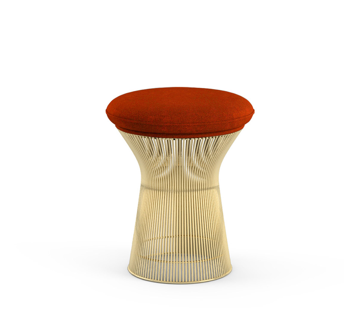Табурет Platner, основание золото