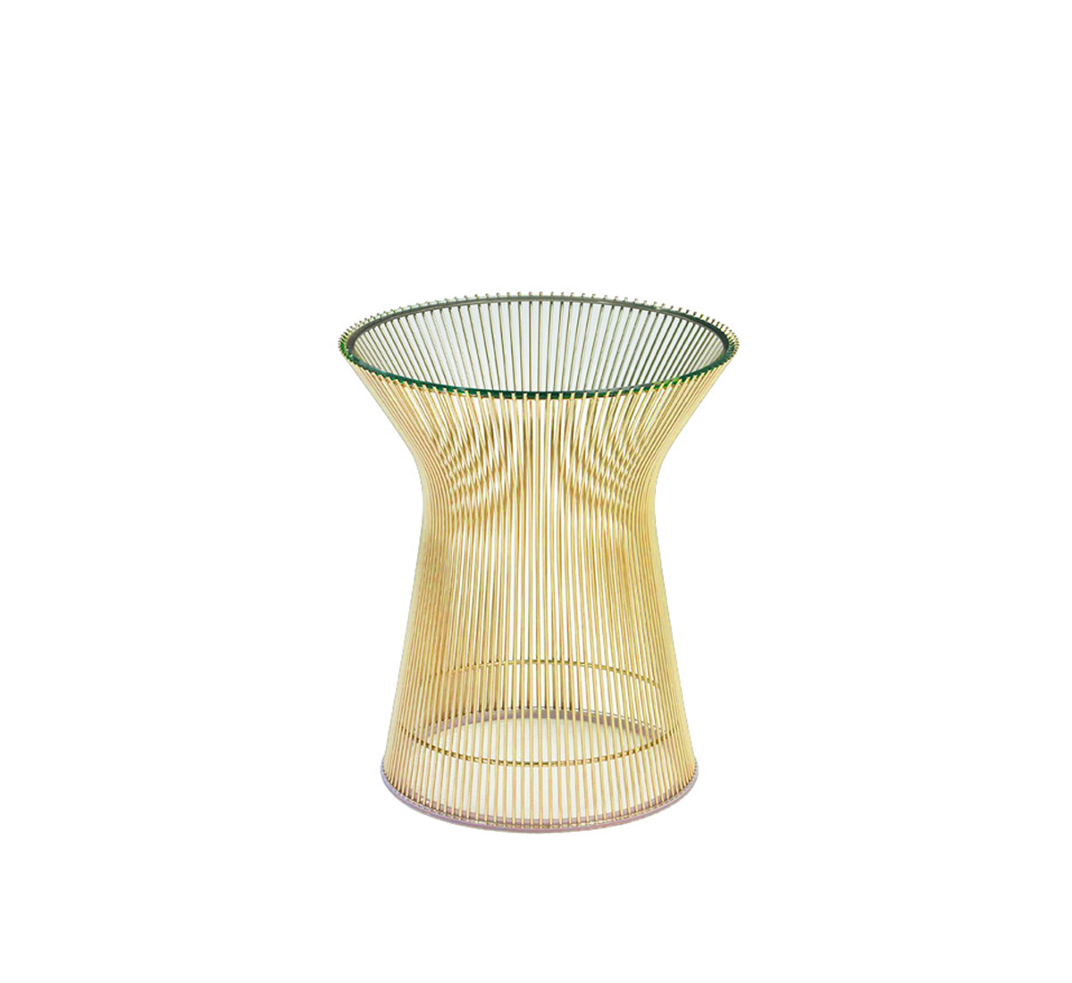 Журнальный столик Platner Ø 40, основание золото