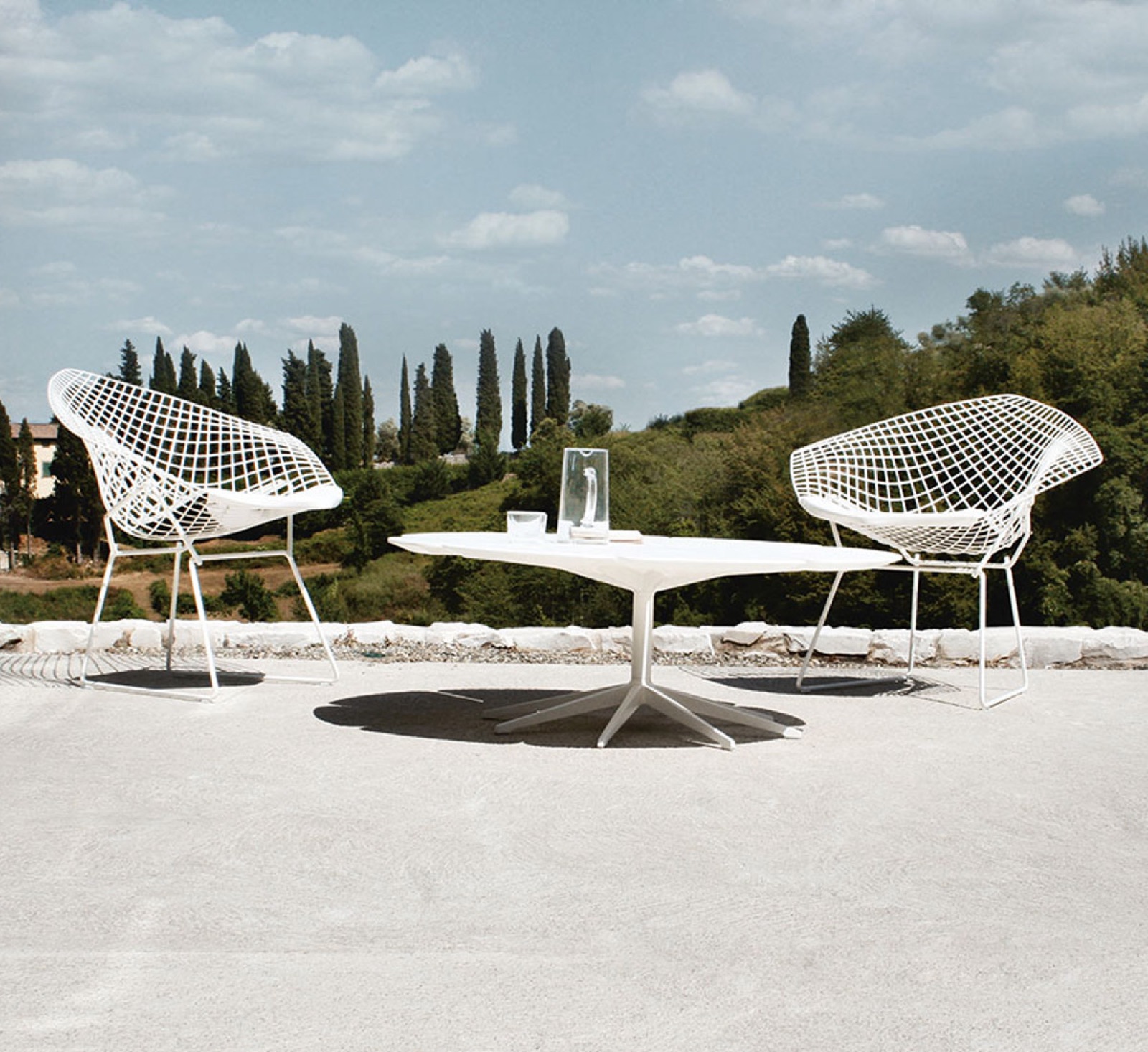 Кресло Bertoia Diamond для улицы