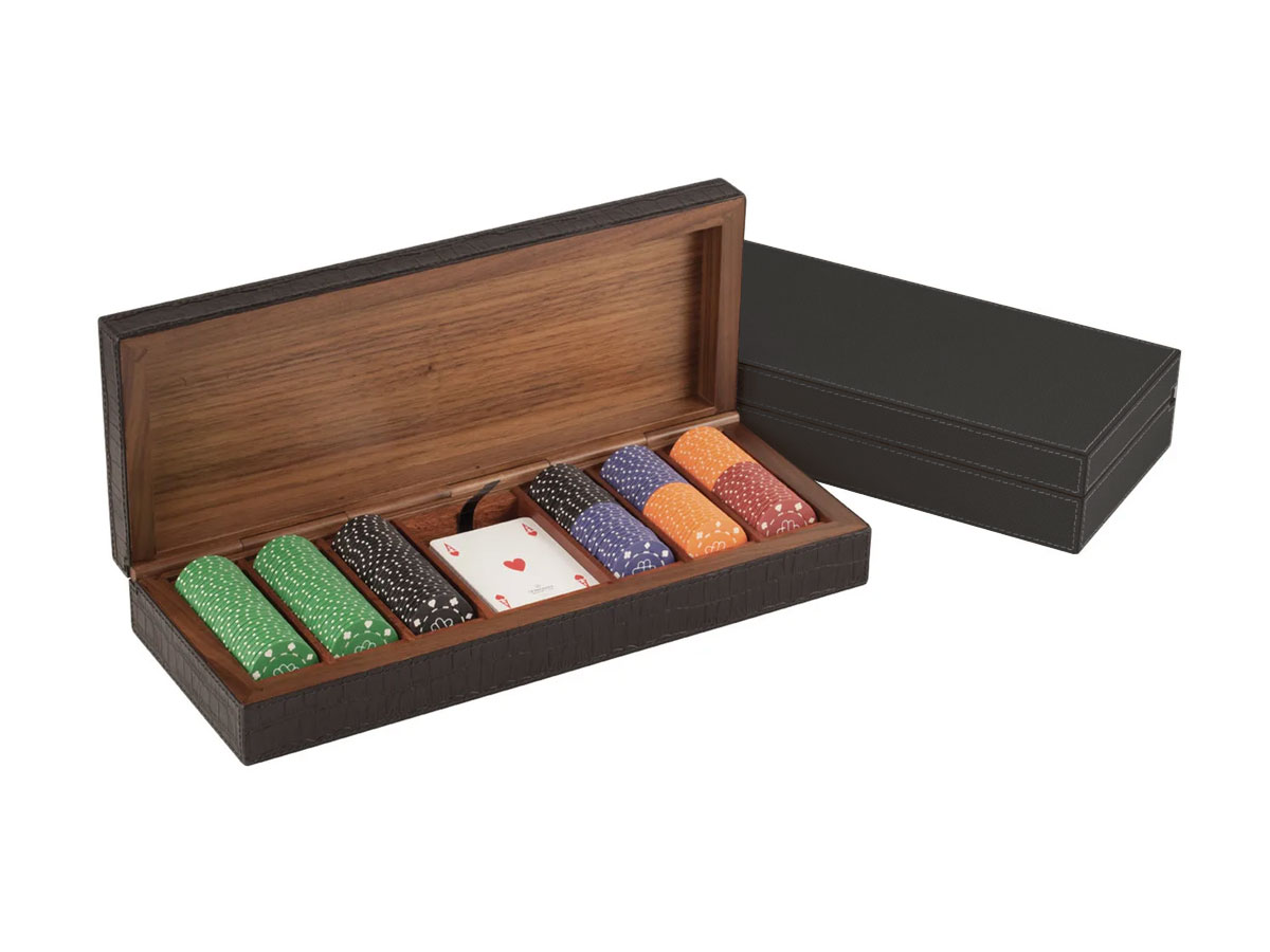 Коробка Poker Case, кожа G77 Slate