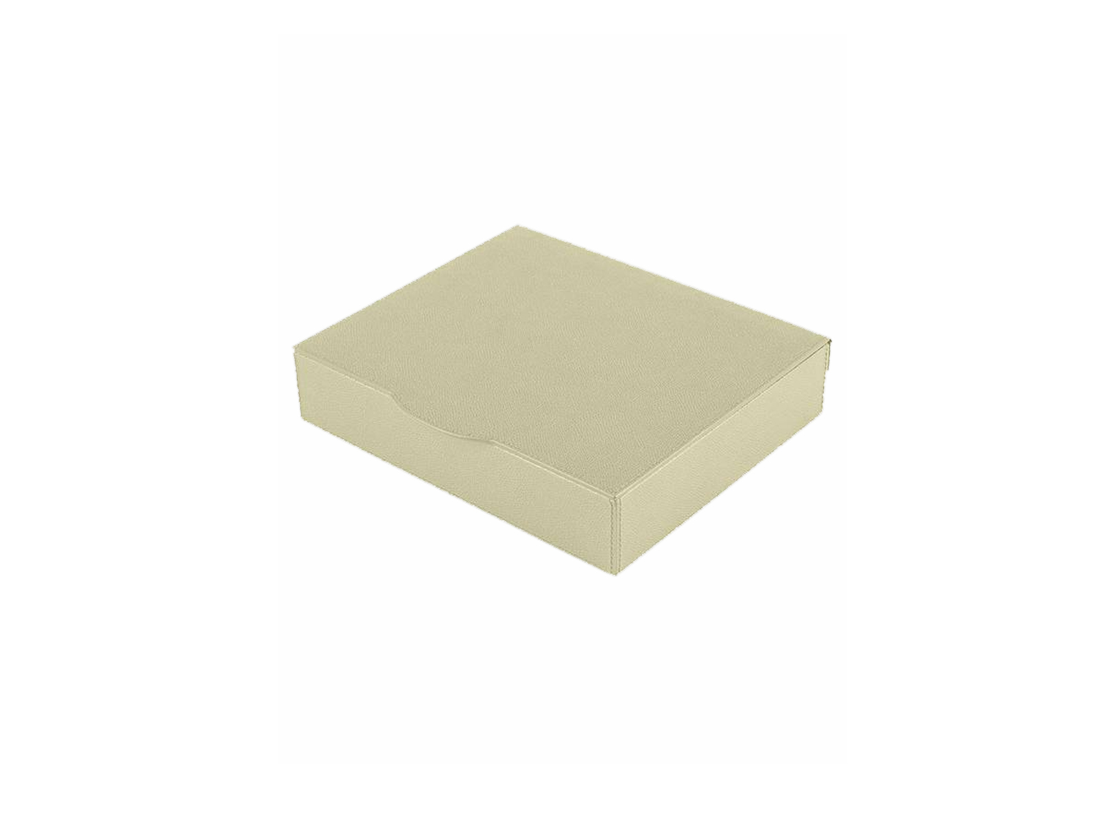 Шкатулка для украшений Luna прямоугольный см 30x26,5, кожа наппа F06 Avorio