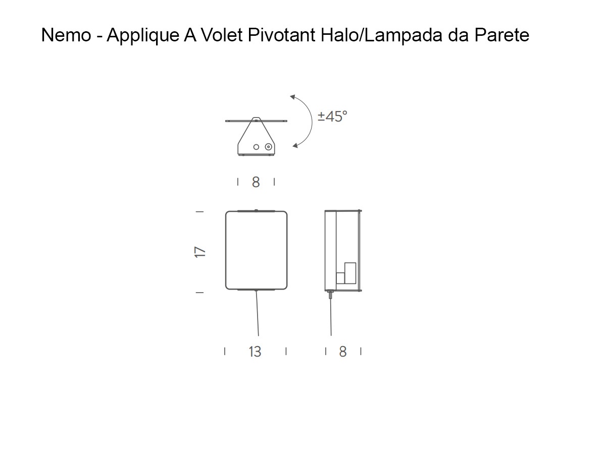 Бра Volet Pivotant Halo