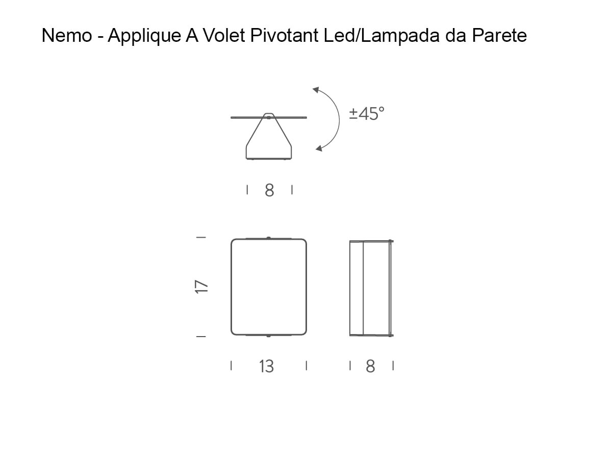 Бра Volet Pivotant Led