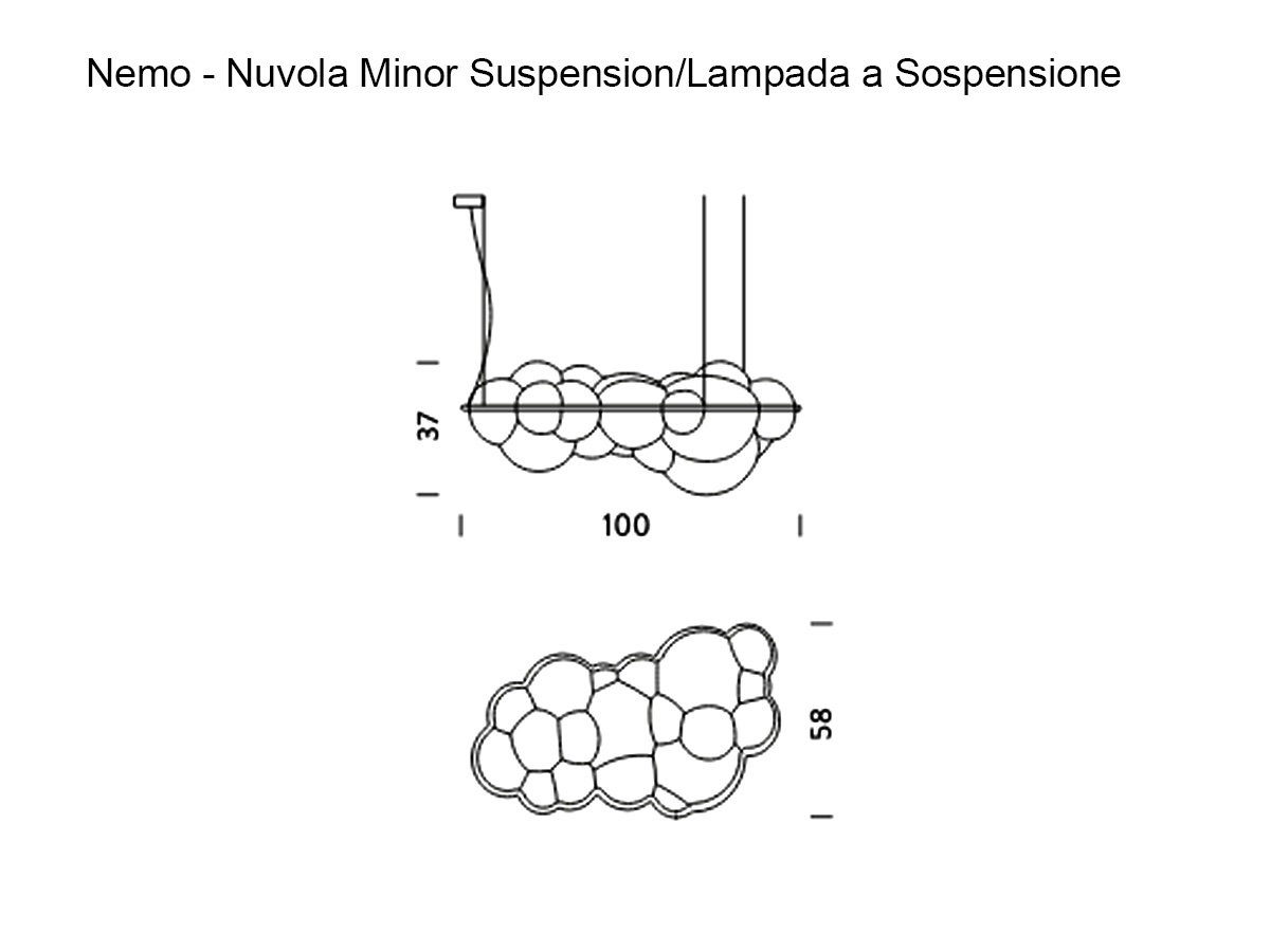 Подвесной светильник Nuvola Minor