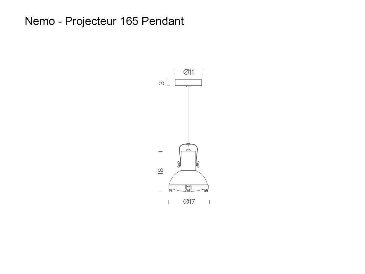 Подвесной светильник Projecteur 165, белый Sabbia IP 44