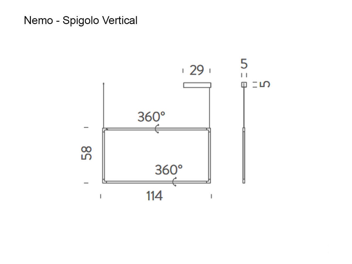 Подвесной светильник Spigolo Vertical