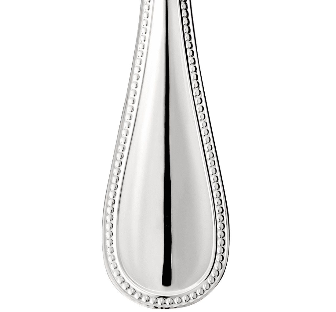 Суповая ложка Perles, посеребрение