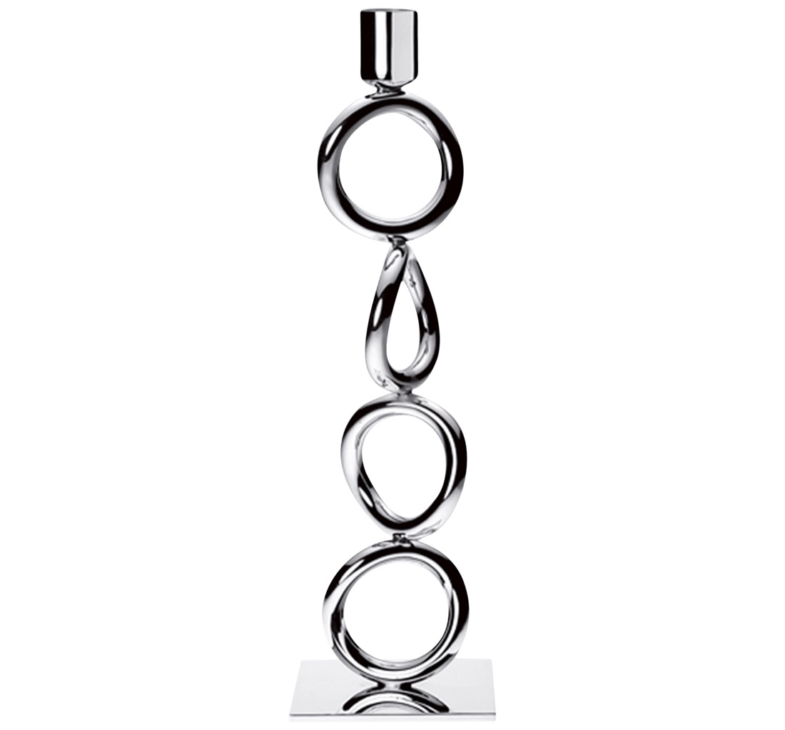 Подсвечник Vertigo Four Ring, посеребрение