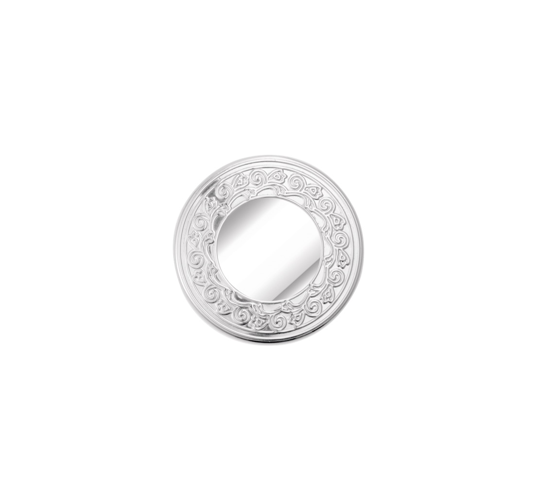 Шкатулка Bonbonnière Frieze Trinket, круглая, посеребрение