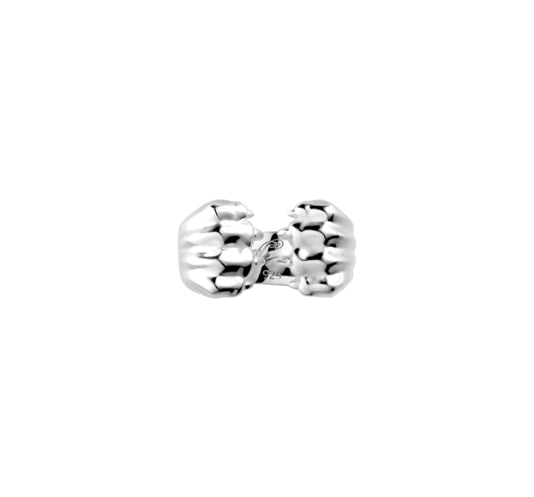 Кольцо Patte de Lion Open Rhodium
