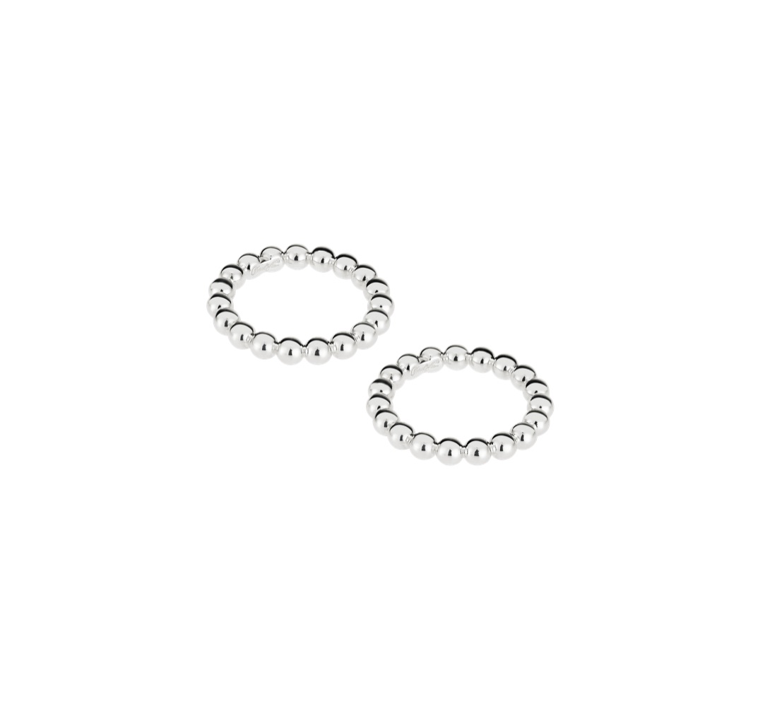 Кольцо для салфеток Perles, 2 предмета, посеребрение