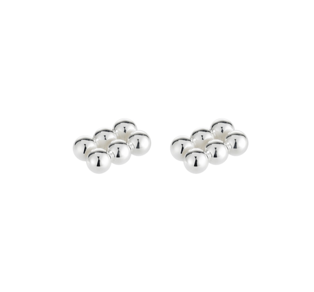 Держатели для карточек гостей Perles, 2 предмета, посеребрение