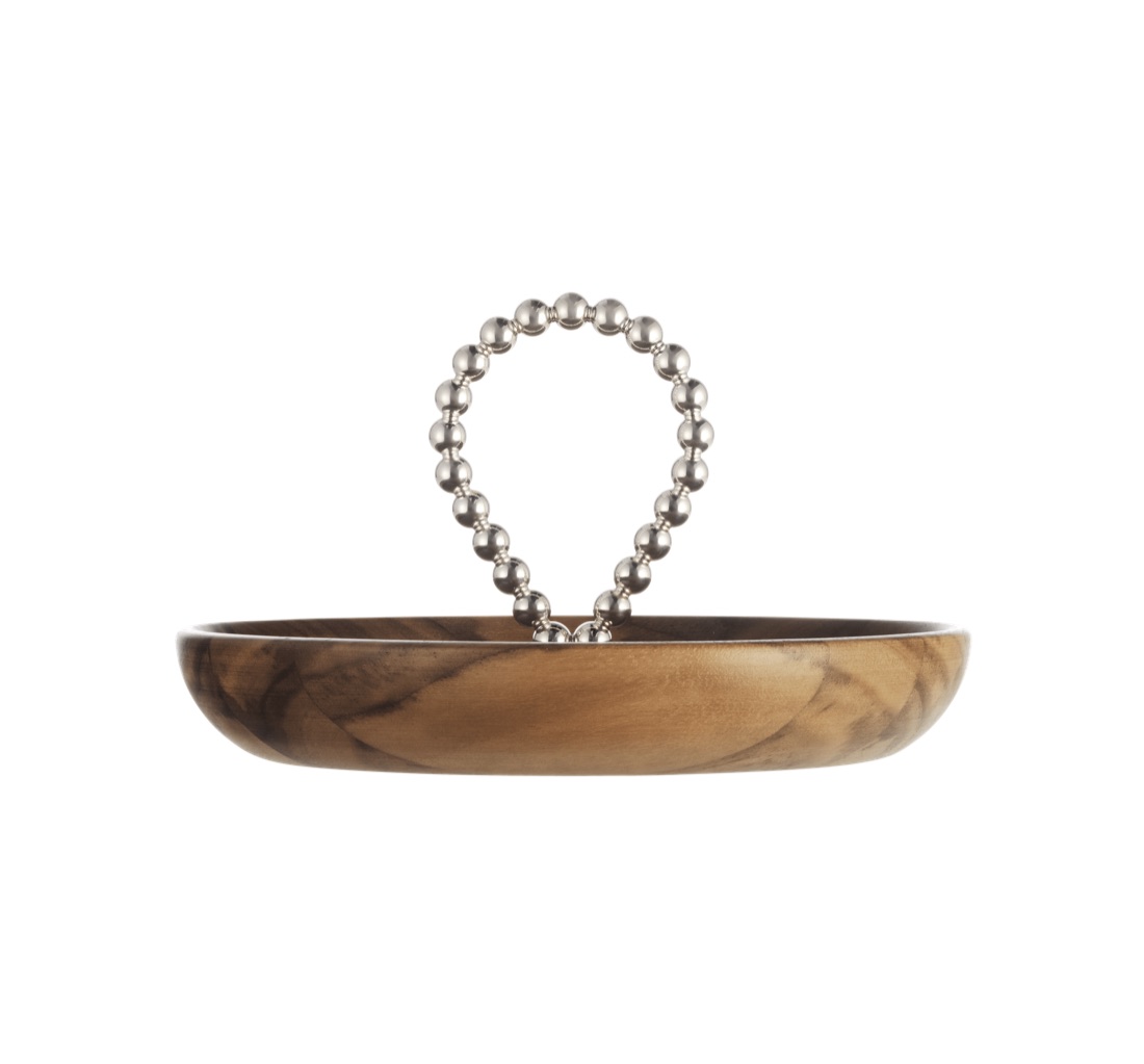 Чаша Perles Walnut, 17 см, посеребрение
