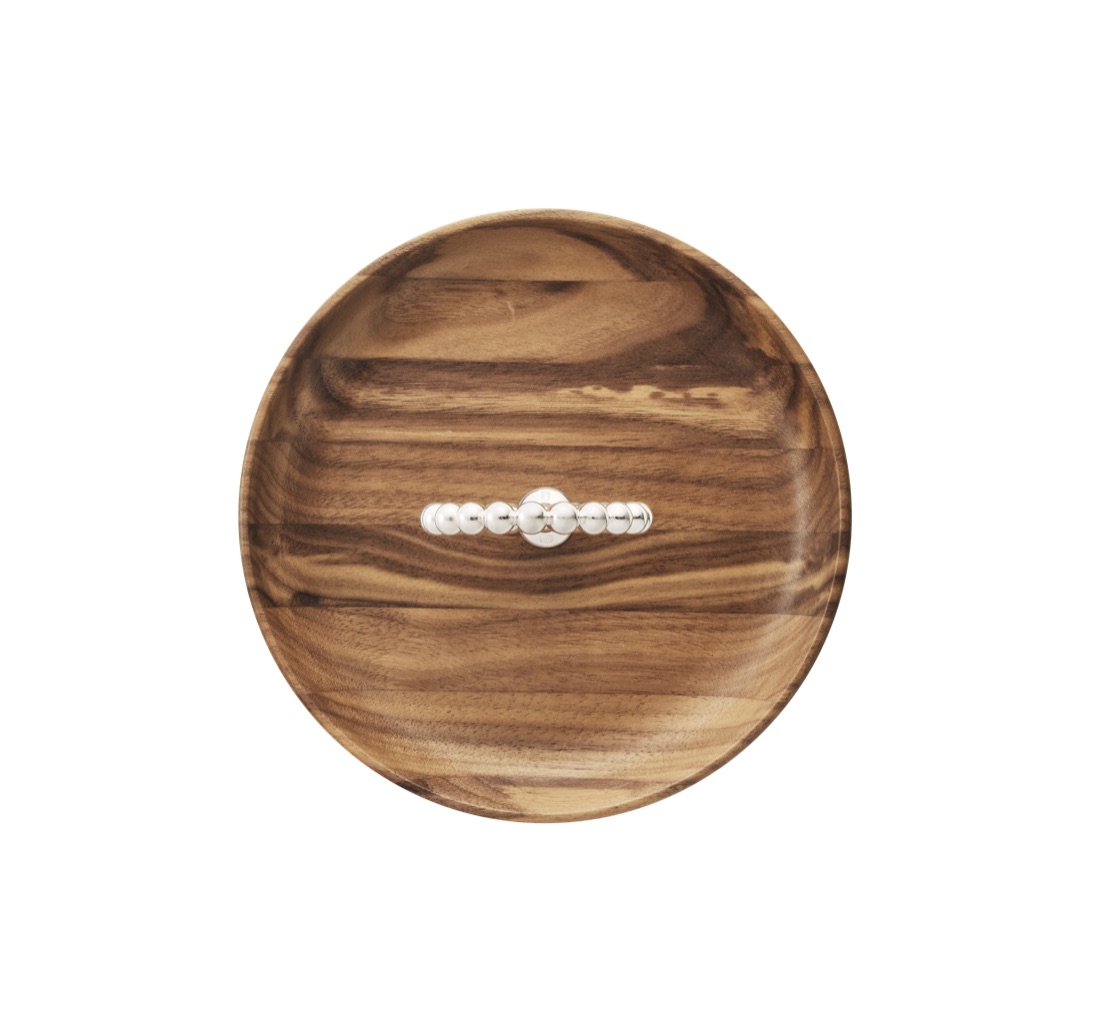 Чаша Perles Walnut, 17 см, посеребрение