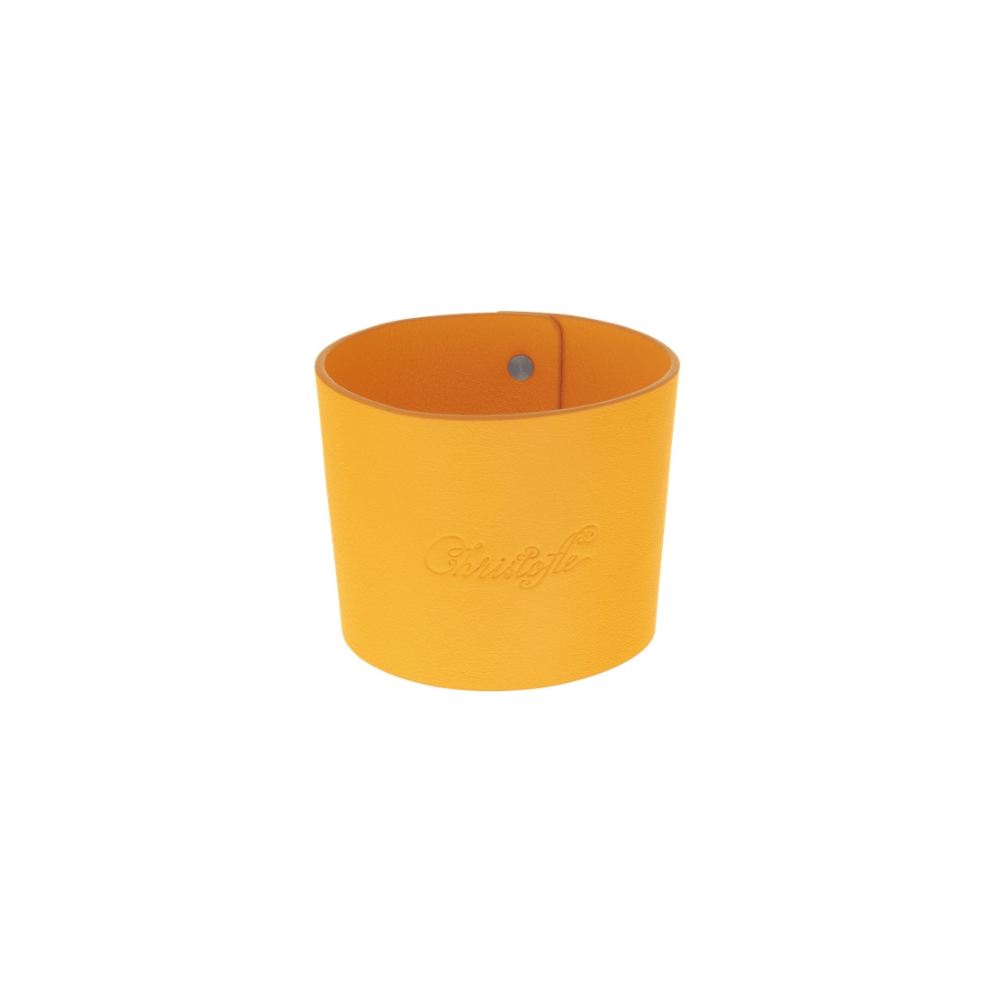 Кофейная чашка Objets Miroir Yellow Leather Cuff, нержавеющая сталь