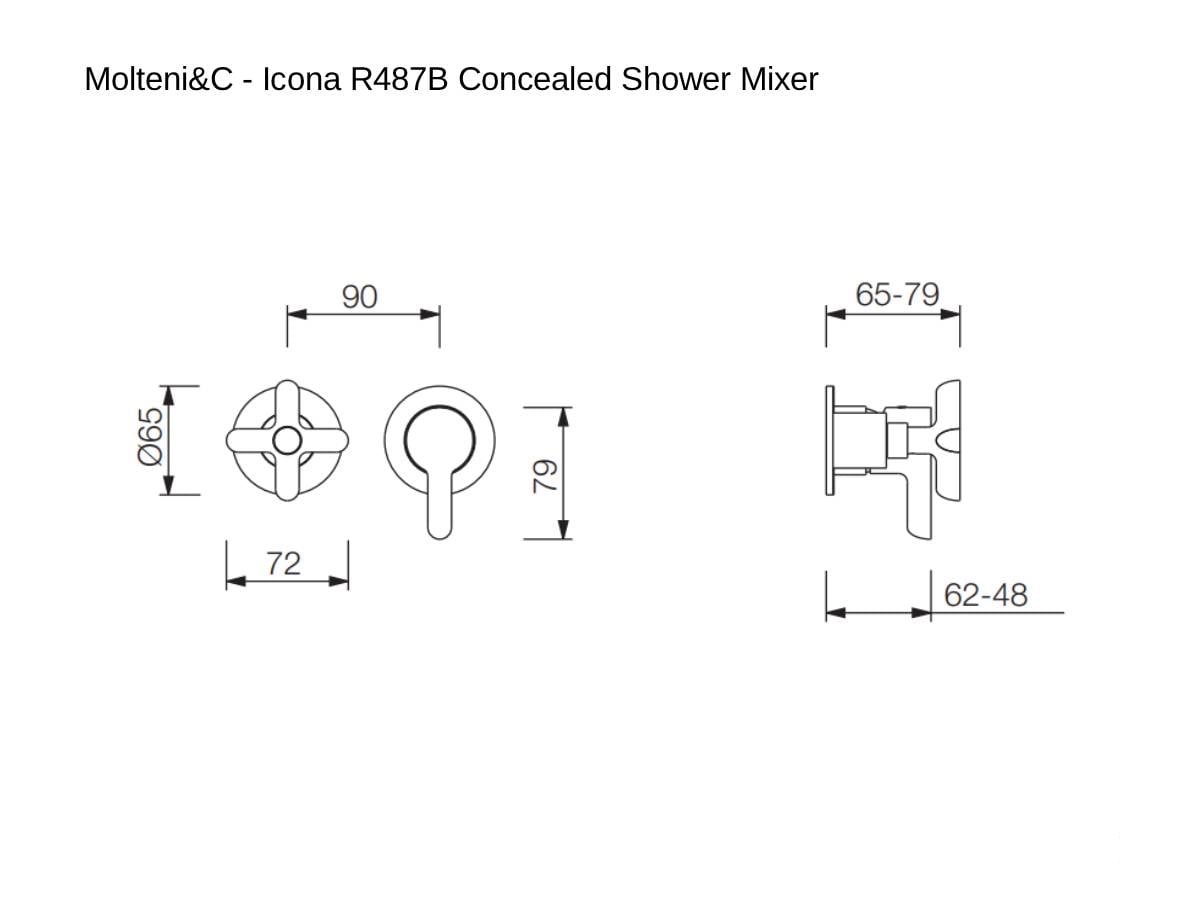 Предмет интерьера Icona R487B Miscelatore Doccia a Incasso